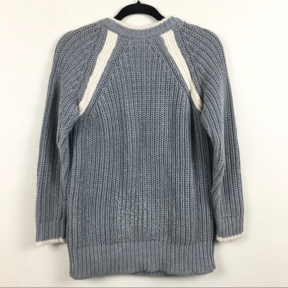 rag & bone/JEAN Camille Tunic Grey Chunky Knit Sweater - Picture 5 of 14